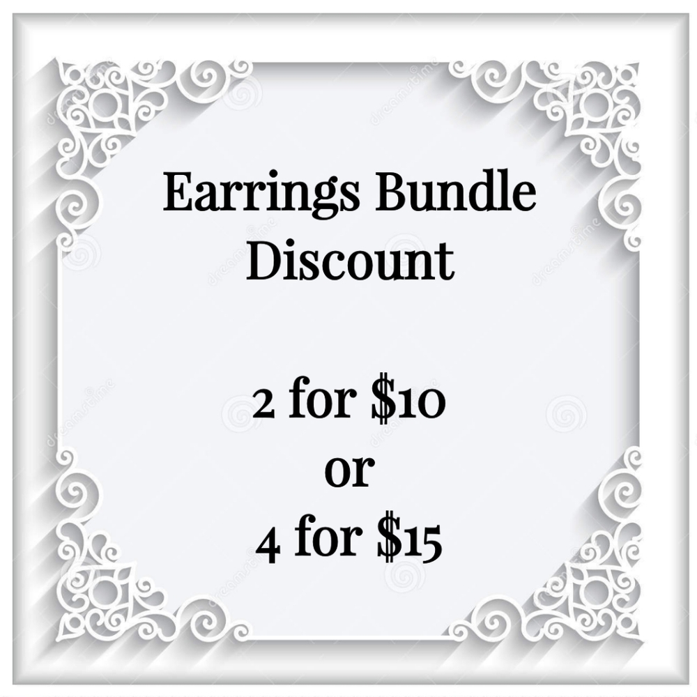 2/$10 or 4/$15 Gold Teardrop Earrings Star Cutout - Picture 4 of 4